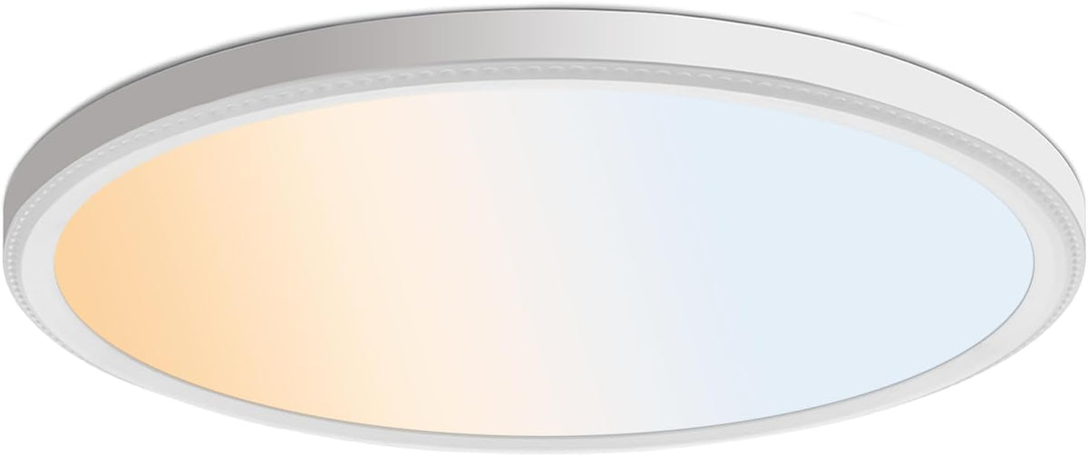 20" 5CCT Dimmable Slim LED Flush Mount Light
