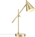18" Matte Brass Desk Lamp