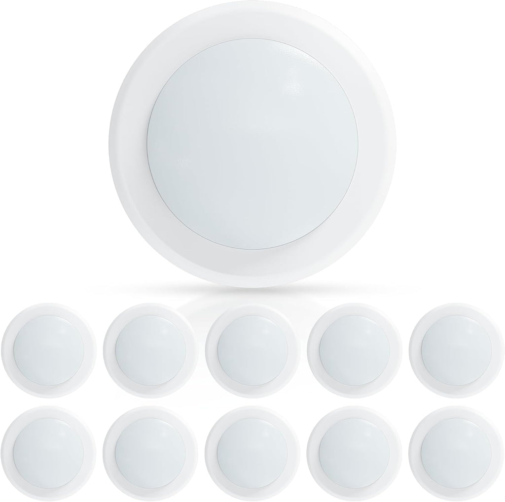 10‑Pack 6" Dimmable LED Flush Mount Lights