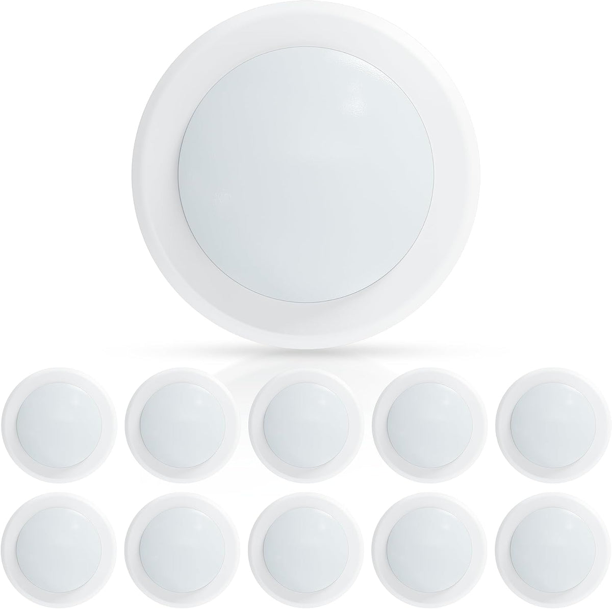 10‑Pack 6" Dimmable LED Flush Mount Lights