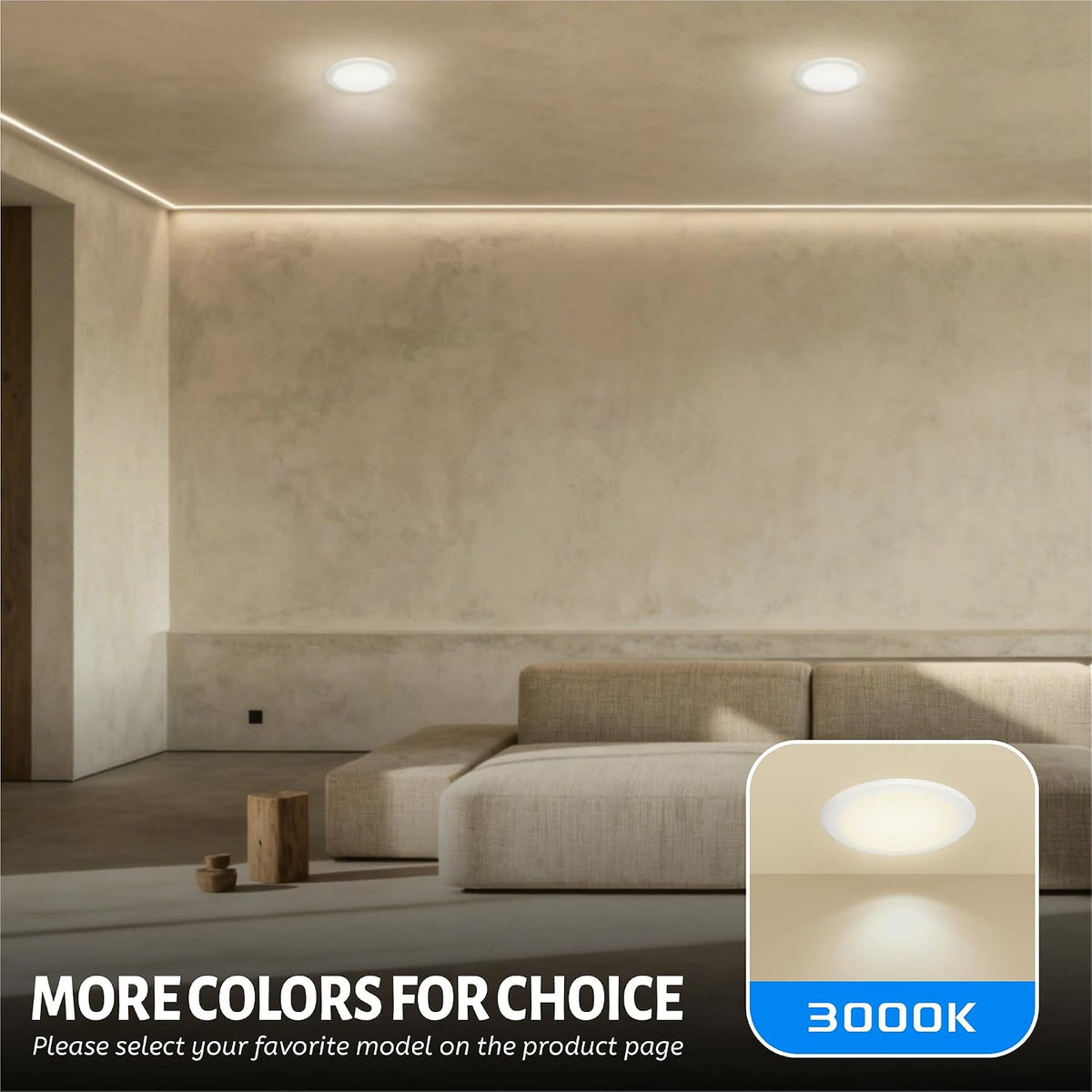 10‑Pack 6" Dimmable LED Flush Mount Lights